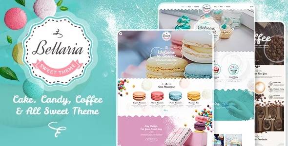 Bellaria v1.1.5 – a Delicious Cakes and Bakery WordPress Theme Download