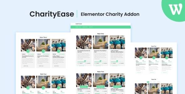 CharityEase v1.0 – Elementor Charity Addon Plugin Download