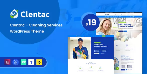 Clentac v1.0 – Cleaning Services WordPress Theme Download