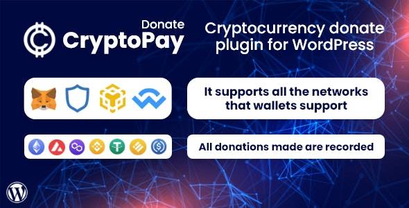 CryptoPay Donate v1.3.1 – Cryptocurrency donate plugin for WordPress Download