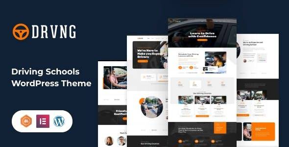 DRVNG v1.0 – Driving School WordPress Theme Download