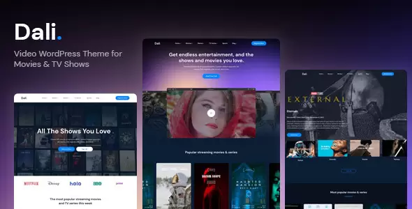 Dali v1.0.1 – Movies & TV Shows WordPress Theme Download