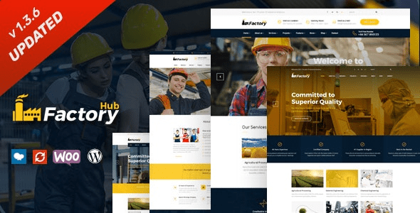 Factory HUB v1.3.6 – Industry / Factory / Engineering WordPress Theme Download