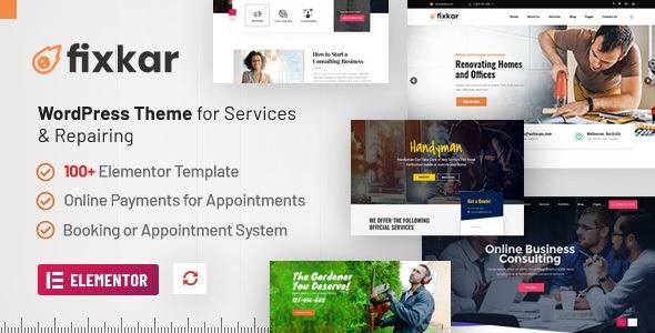 FixKar v3.4.1 – All Services WordPress Theme Build With Elementor Download