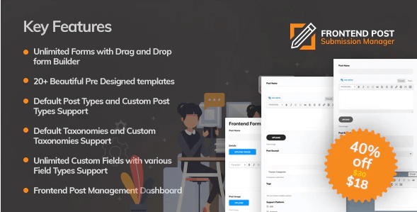Frontend Post Submission Manager v1.4.0 WordPress Plugin Download