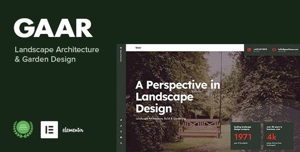 Gaar v1.0 – Landscape Architecture & Garden Design WordPress Theme Download