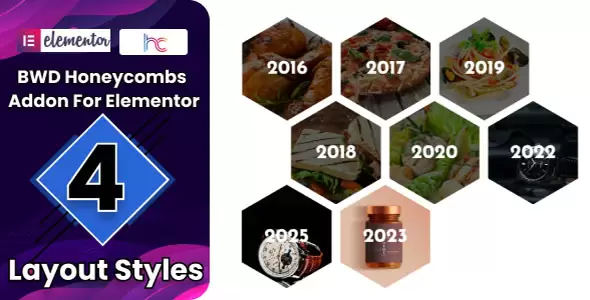 Honeycombs Addon For Elementor v1.0 WordPress Plugin Download