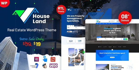 Houseland v1.2 – Real Estate WordPress Theme Download