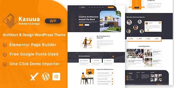 Kasuua – v1.0.0 Architect & Design WordPress Theme Download