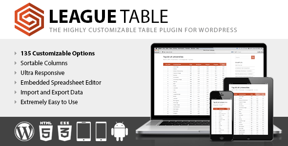 League Table v2.18 WordPress Plugin Download