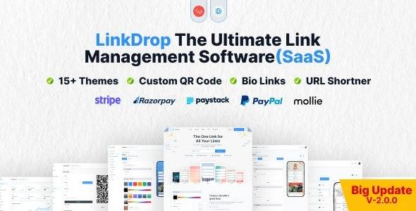 Linkdrop v2.3.0 – SaaS Link Management Tool Download