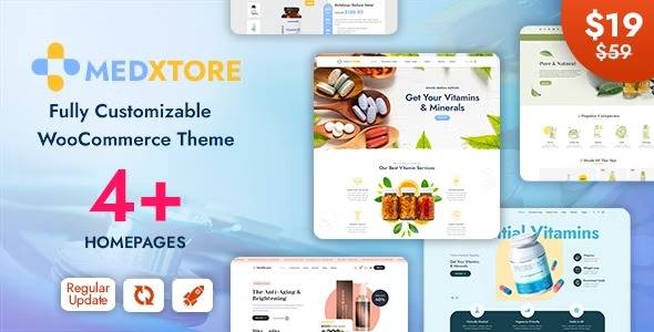 MedXtore v1.6.0 Pharmacy, Medical & Beauty Elementor WooCommerce Theme Download