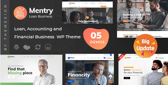 Mentry v2.7 – Loan and Financial WordPress Theme Download