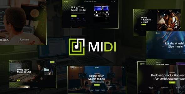 Midi v1.6 – Sound & Music Production WordPress Theme Download