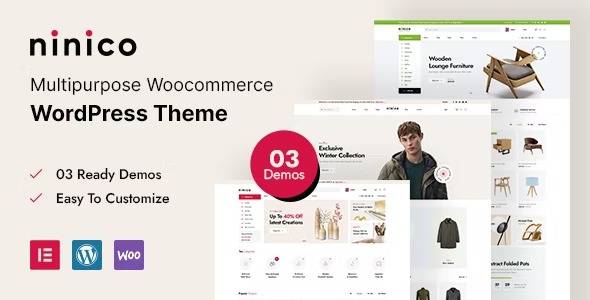 Ninico v1.0.3 – Minimal WooCommerce WordPress Theme Download