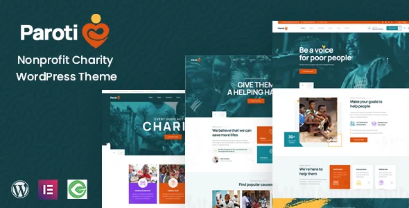 Paroti v1.0.4 – Nonprofit Charity WordPress Theme Download