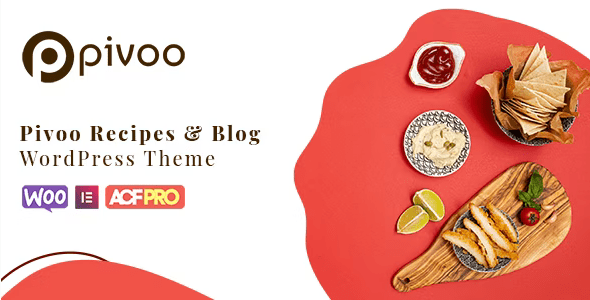 Pivoo v1.2 – Food & Recipe Blog WordPress Theme Download