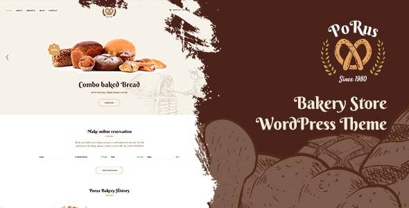 Porus v1.0.9 – Bakery Store WordPress Theme Download