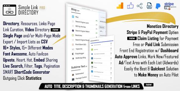 Simple Link Directory Pro v14.7.7 WordPress Plugin Download