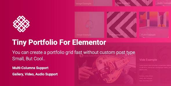 Tiny Portfolio Widget For Elementor v1.0.7.4 WordPress Plugin Download