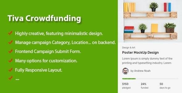 Tiva Crowdfunding v2.0 – WordPress Crowdfunding System Download