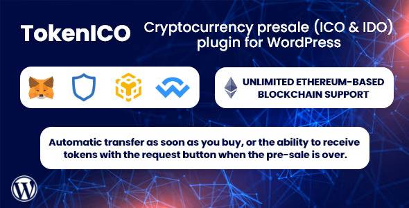 TokenICO v1.1.5 – Cryptocurrency presale (ICO & IDO) plugin for WordPress Download