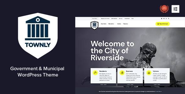 Townly v1.1 – Government & Municipal WordPress Theme Download