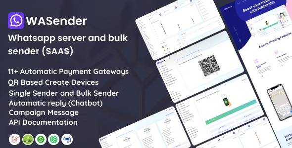 WASender v3.1 – Whatsapp server and bulk sender (SAAS) Download