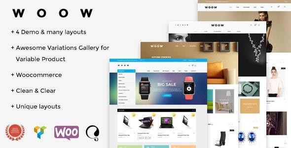 WOOW v1.2.8 – Responsive WooCommerce Theme Download