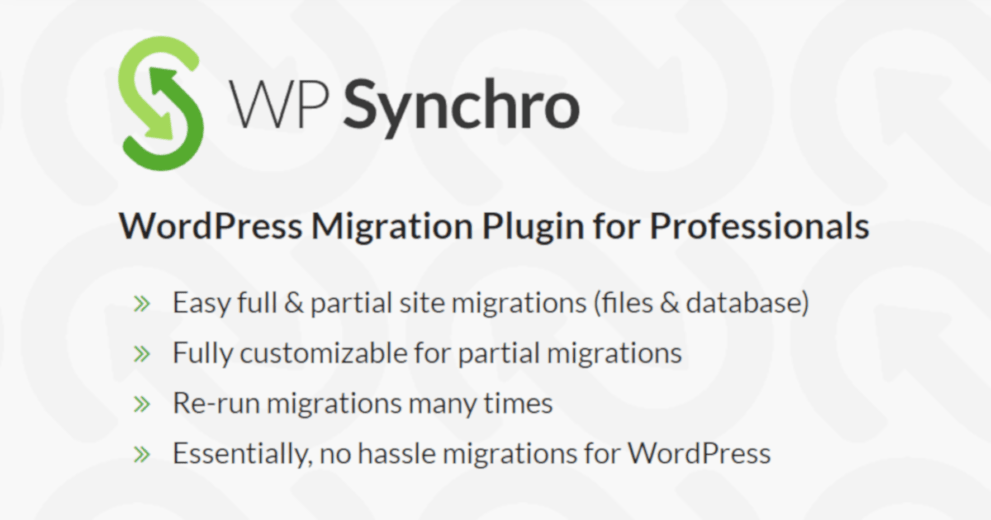 WP Synchro v1.11.2 – WordPress Migration Plugin for Professionals Download (Updated)