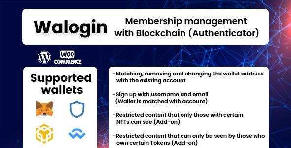 Walogin v2.0.4 – Login with crypto wallet for WordPress Plugin Download