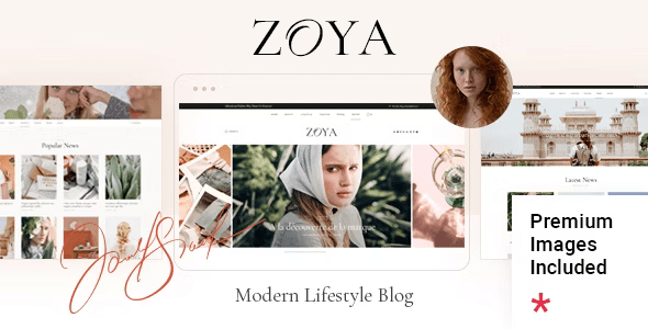 Zoya v1.2 – Lifestyle Blog WordPress Theme Download