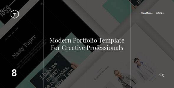 Eight v1.0 – Responsive Portfolio WordPress Theme Download