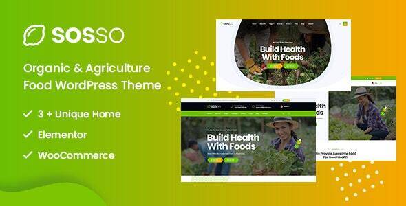 Sosso v1.6.6 – Agriculture WordPress Theme Download