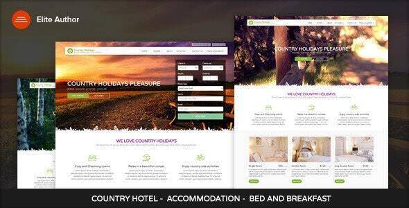 CountryHolidays v1.0 – WordPress Country Hotel and Bed Theme Download