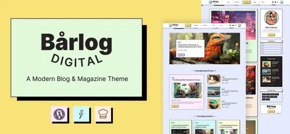 Barlog v1.3.0 – A Modern Blog & Magazine Theme