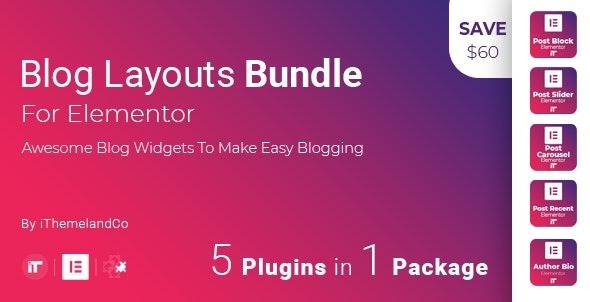 Blog Layouts Bundle For Elementor v1.7.0