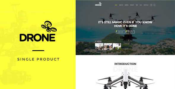 Drone v1.35 – Single Product WordPress Theme