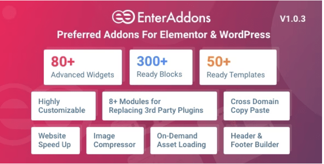 Enter Addons Pro v1.0.4 – Preferred Addons For Elementor And WordPress (Updated)