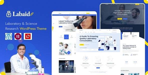 Labaid v1.0.1 – Laboratory & Science Research WordPress Theme