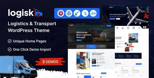 Logisk v1.0.1 – Transport & Logistics Service WordPress Theme