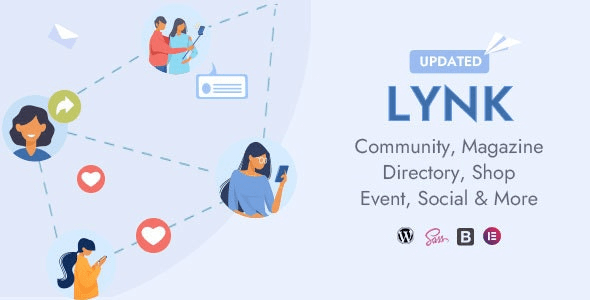 Lynk v3.8.0 Social Networking And Community WordPress Theme Download (Updated)