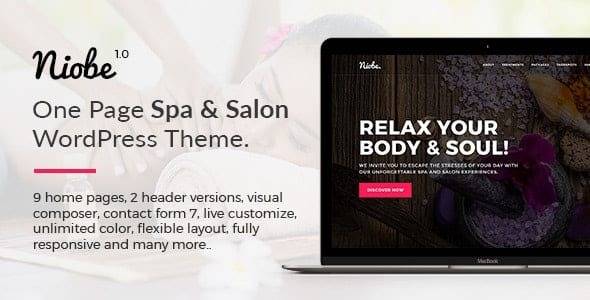 Niobe v1.2.5 – Spa & Salon WordPress Theme