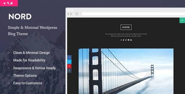 Nord v1.4.3 – Simple, Minimal and Clean WordPress theme