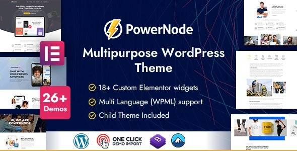 PowerNode v1.3.2 – Multipurpose WordPress Theme Download