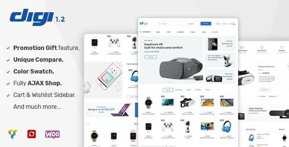 Digi v1.8.3 Electronics Store WooCommerce Theme Download