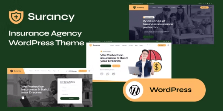 Surancy v1.0.0 – Insurance Agency WordPress Theme