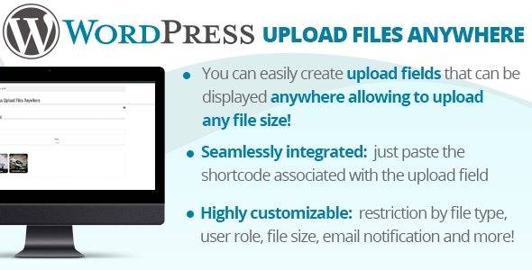 WordPress Upload Files Anywhere