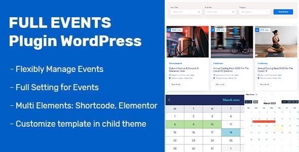 FullEvents v1.1.6 Event WordPress Plugin Download