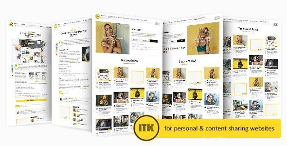 Itaka v1.7 – Content Sharing WordPress Theme